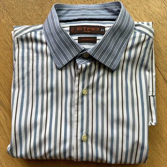 Men’s Vintage ETRO Dress Shirt - Picture 2 of 2